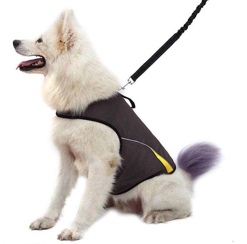 Winbate Dog Anxiety Jacket- Keep Calmig Vest Thunder Coat with D-Ring and Training Handle for Larger Dogs(Grey) - Image 1